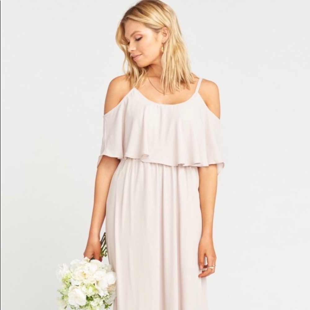 Show Me Your Mumu Caitlin Ruffle Maxi Dress Sz S